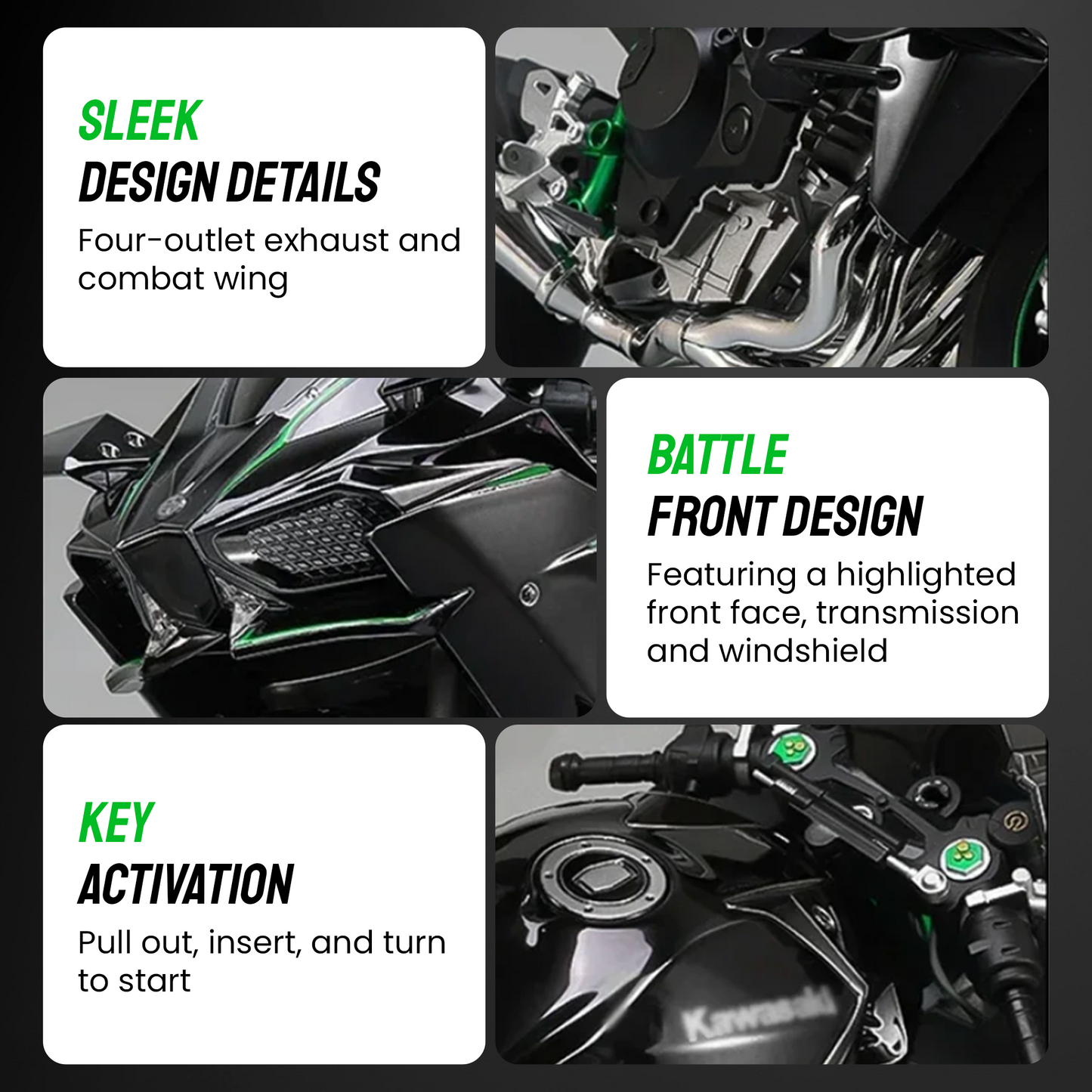 1: 6 Ninja H2R -Modell