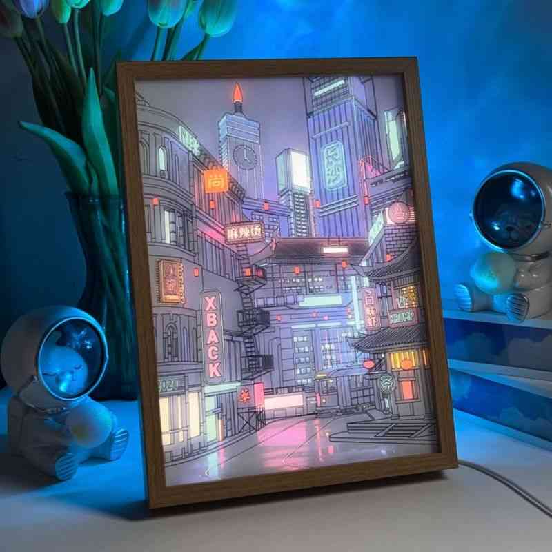 City Nightscape - Light Painting Art