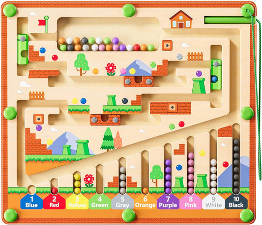 Montessori Magnetic Maze Fun