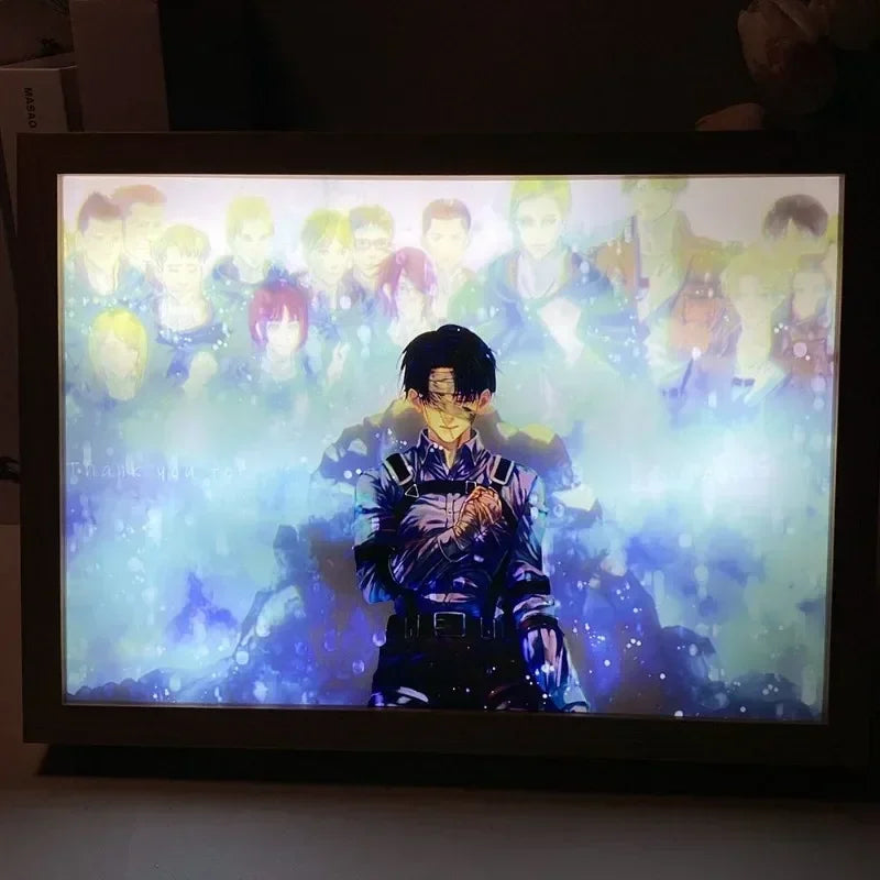 Attack on Titan Captain Levi LED Light Painting Lamp