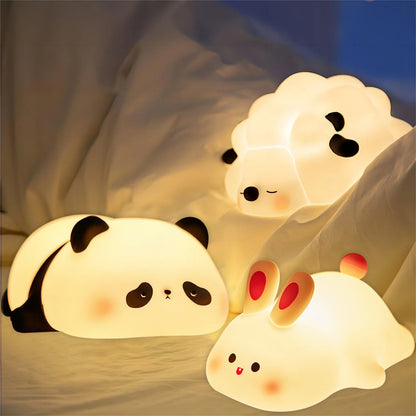 LED Night Lights Cute Rabbit Sheep Panda