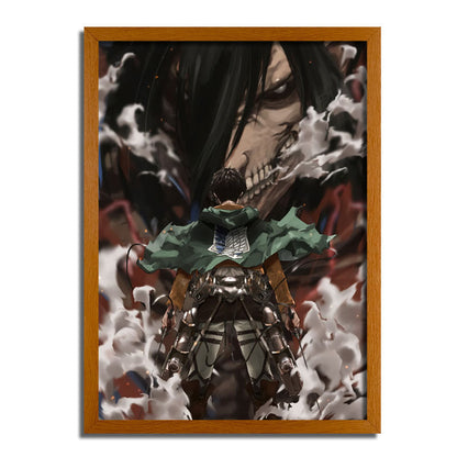 Eren Yeager Titan Transformation LED Light Painting Lamp Artwork AOT