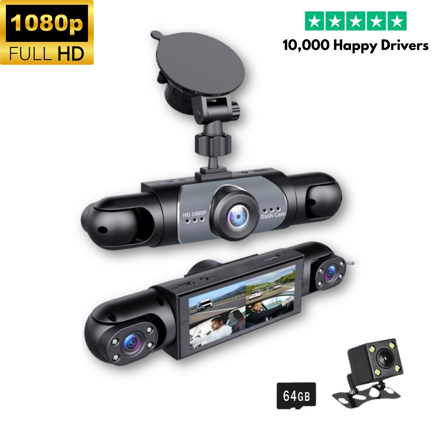 4 Channel Car Dash Cam
